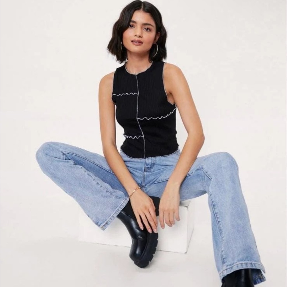 Nasty Gal Patchwork Top